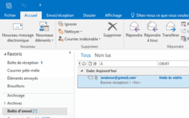 Message bloqué envoi Outlook