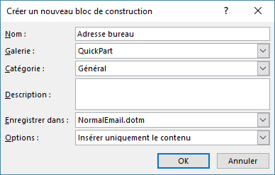 Nouveau bloc de construction