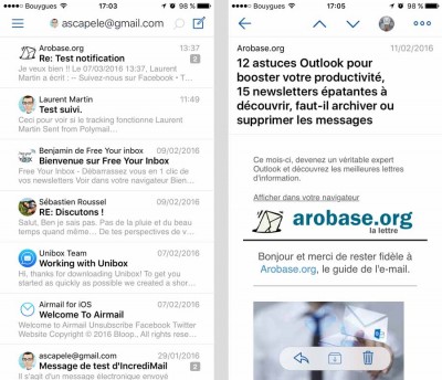 Airmail pour iOS