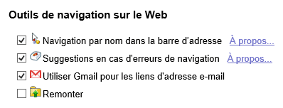 Gmail par défaut Internet Explorer