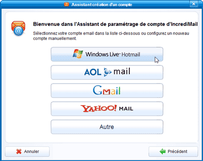 Ajout compte Windows Live Mail