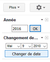 Changer de date - Google Agenda