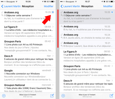 Fils de discussion Mial IOS 10