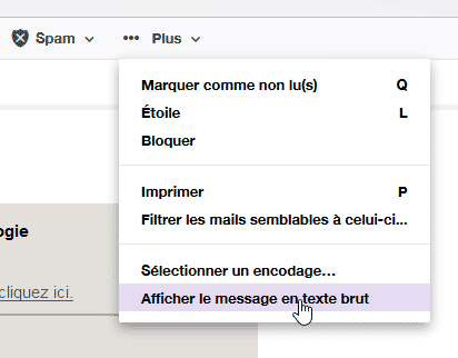 Afficher le source - Yahoo Mail