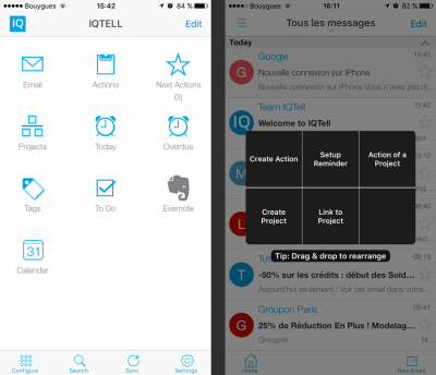 L'interface d'IQTell