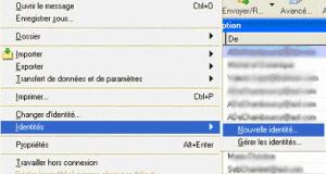 Menu Identités