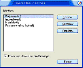 Gérer les identités