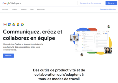 Accueil Google Workspace