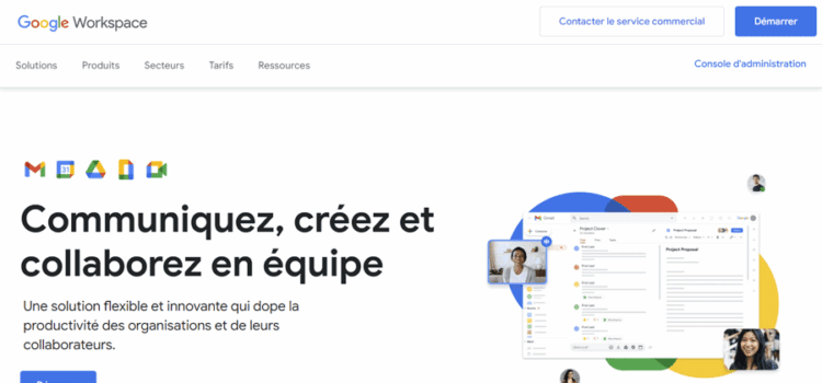 Accueil Google Workspace